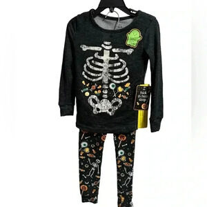 NWT Toddler Trick Or Treat Sleep Halloween Pajama Set 4T
